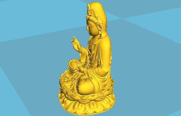 3D打印藝術品之觀音 3D打印藝術品之觀音