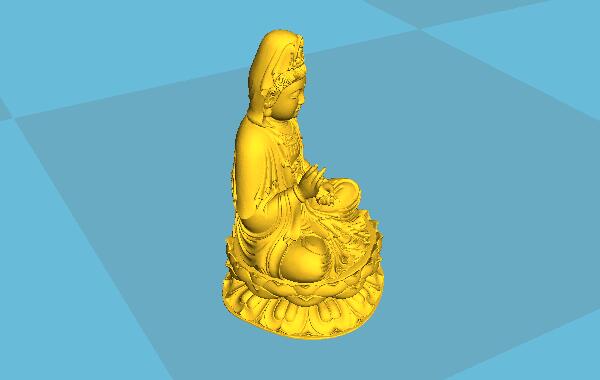 3D打印藝術品之觀音 3D打印藝術品之觀音
